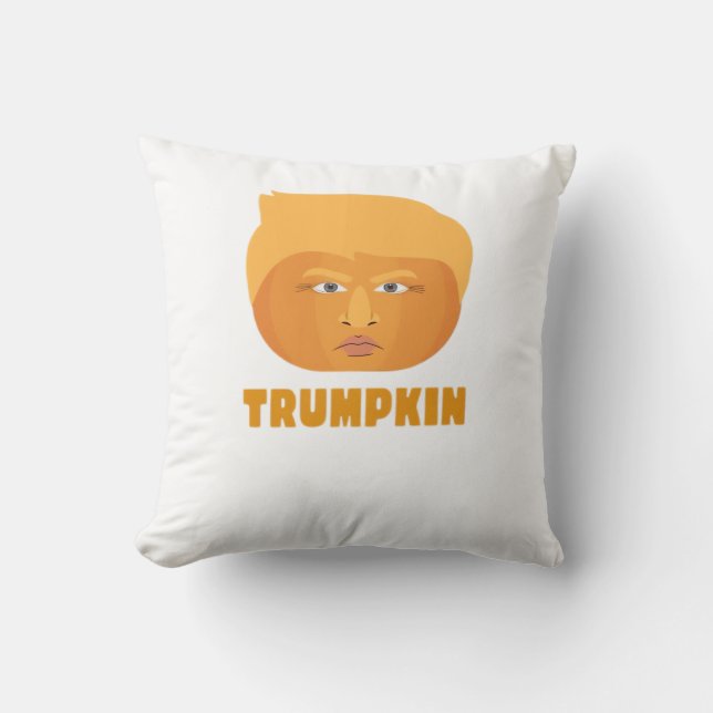 Trumpkin Pumpkin Grappig Halloween Design Classic Kussen (Voorkant)