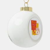 Trumpkin Pumpkin Grappig Halloween Quote Keramische Bal Ornament (Links)