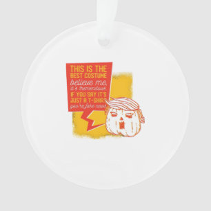 Trumpkin Pumpkin Grappig Halloween Quote Ornament