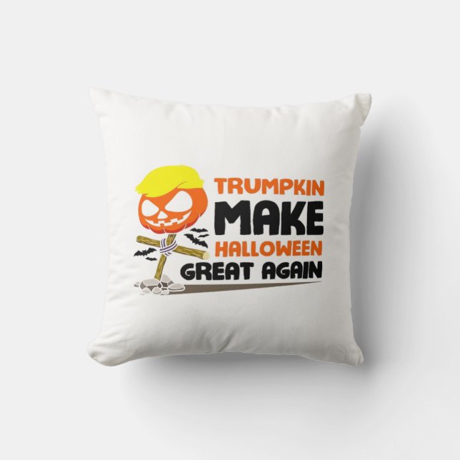 Trumpkin Pumpkin Halloween Classic Kussen (Voorkant)