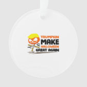 Trumpkin Pumpkin Halloween Classic Ornament (voorkant)