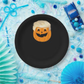 Trumpkin Pumpkin Halloween Classic Papieren Bordje (Feest)