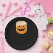 Trumpkin Pumpkin Halloween Classic Papieren Bordje (Feest)