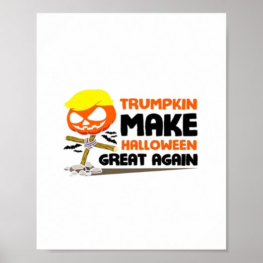 Trumpkin Pumpkin Halloween Classic Poster (Voorkant)