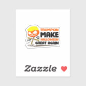 Trumpkin Pumpkin Halloween Classic Sticker (Vel)