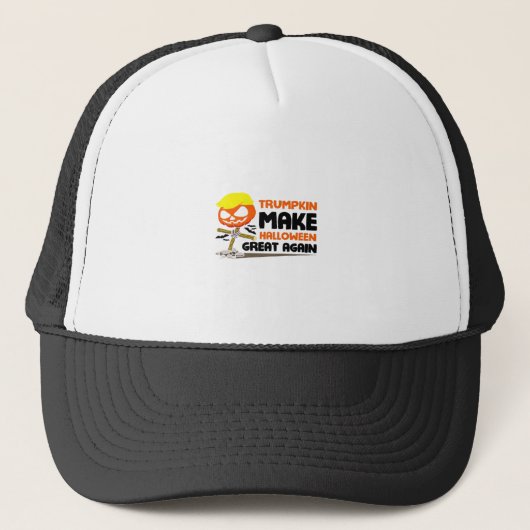 Trumpkin Pumpkin Halloween Classic Trucker Pet (Voorkant)
