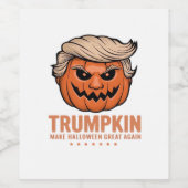Trumpkin Pumpkin, Halloween Classic Wijn Etiket (Enkel label)