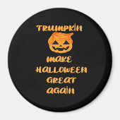 Trumpkin Pumpkin Halloween Design - Grappig Herfst Magneet (Voorkant)