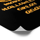 Trumpkin Pumpkin Halloween Design - Grappig Herfst Poster (Hoek)