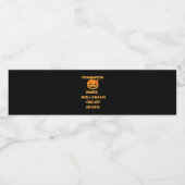 Trumpkin Pumpkin Halloween Design - Grappig Herfst Waterfles Etiket (Enkel label)