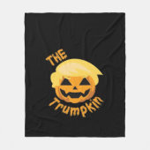 Trumpkin Pumpkin Halloween Design – Luiaard Kostuu Fleece Deken (Voorkant)