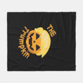 Trumpkin Pumpkin Halloween Design – Luiaard Kostuu Fleece Deken (Voorkant (Horizontaal))