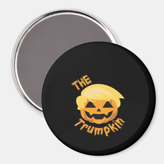 Trumpkin Pumpkin Halloween Design – Luiaard Kostuu Magneet (Voorkant / Achterkant)