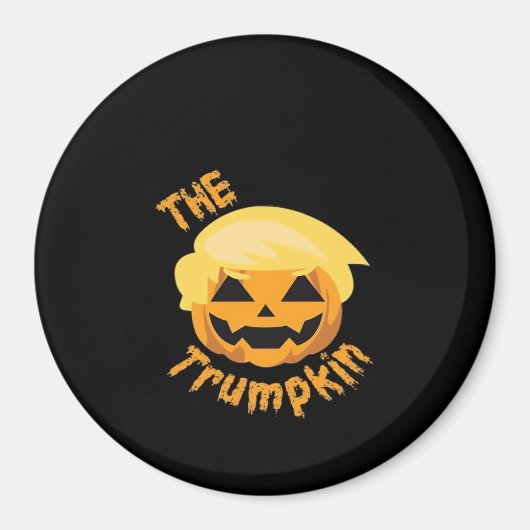 Trumpkin Pumpkin Halloween Design – Luiaard Kostuu Magneet (Voorkant)