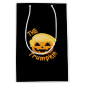 Trumpkin Pumpkin Halloween Design – Luiaard Kostuu Medium Cadeauzakje (Voorkant)