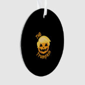 Trumpkin Pumpkin Halloween Design – Luiaard Kostuu Ornament (voorkant)