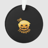 Trumpkin Pumpkin Halloween Design – Luiaard Kostuu Ornament (voorkant)