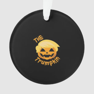 Trumpkin Pumpkin Halloween Design – Luiaard Kostuu Ornament