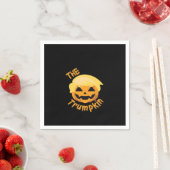 Trumpkin Pumpkin Halloween Design – Luiaard Kostuu Servet (Insitu)