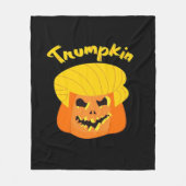 Trumpkin Pumpkin Halloween Design - Retro Slogan Fleece Deken (Voorkant)