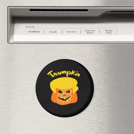 Trumpkin Pumpkin Halloween Design - Retro Slogan Magneet (Insitu (Vaatwasser))