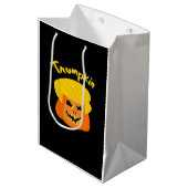 Trumpkin Pumpkin Halloween Design - Retro Slogan Medium Cadeauzakje (Voorkant Gekanteld)