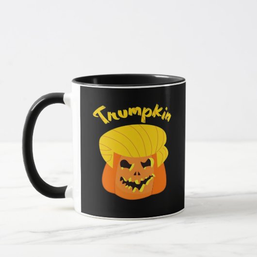 Trumpkin Pumpkin Halloween Design - Retro Slogan Mok (Links)