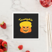 Trumpkin Pumpkin Halloween Design - Retro Slogan Servet (Insitu)
