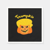 Trumpkin Pumpkin Halloween Design - Retro Slogan Servet (Voorkant)