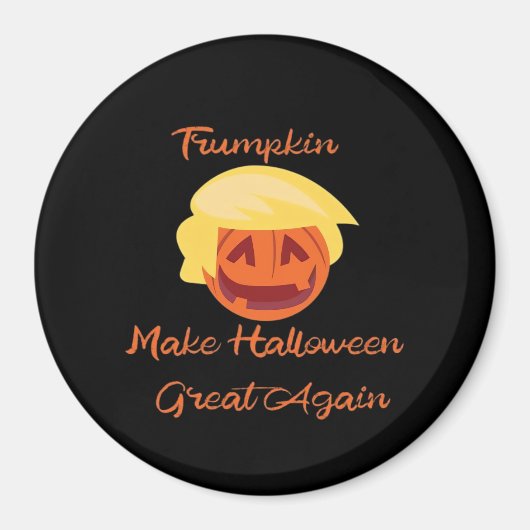 Trumpkin Pumpkin Halloween Design – Spooky Basic S Magneet (Voorkant)