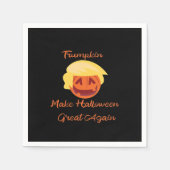 Trumpkin Pumpkin Halloween Design – Spooky Basic S Servet (Voorkant)
