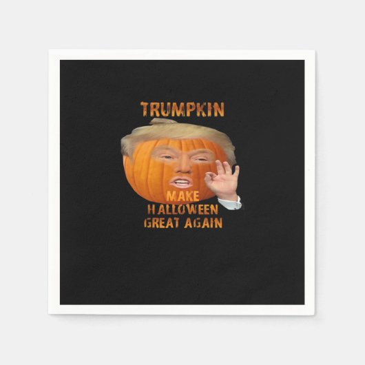 Trumpkin Pumpkin maakt Halloween weer geweldig Servet (Voorkant)