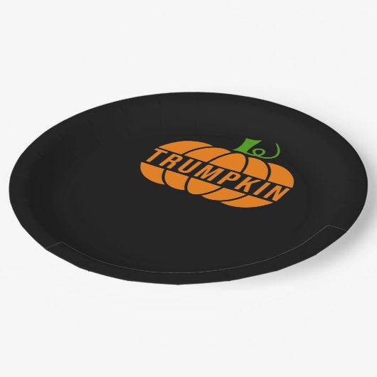 Trumpkin Pumpkin Papieren Bordje (Gekanteld)