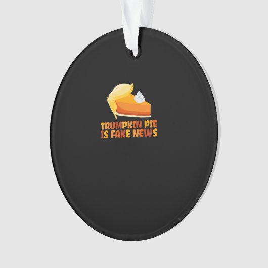 Trumpkin Pumpkin Pie Funny Thanksgiving Geschikt v Ornament (voorkant)