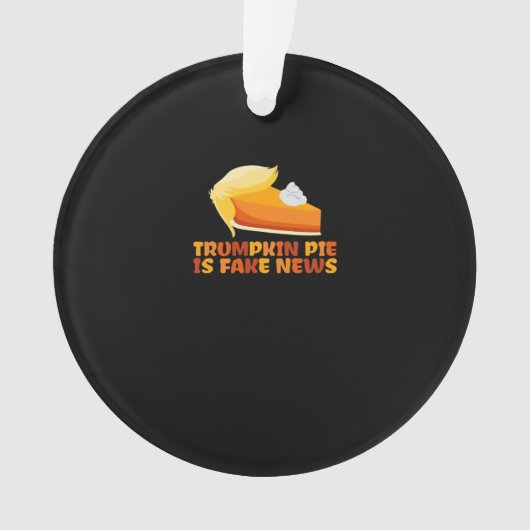 Trumpkin Pumpkin Pie Funny Thanksgiving Geschikt v Ornament (voorkant)
