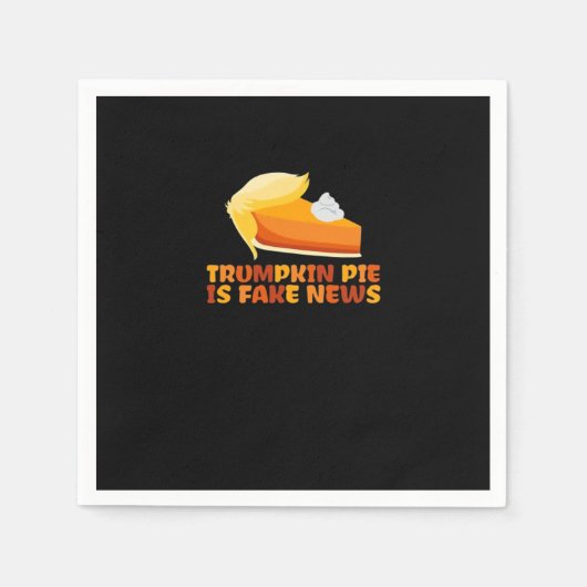 Trumpkin Pumpkin Pie Funny Thanksgiving Geschikt v Servet (Voorkant)