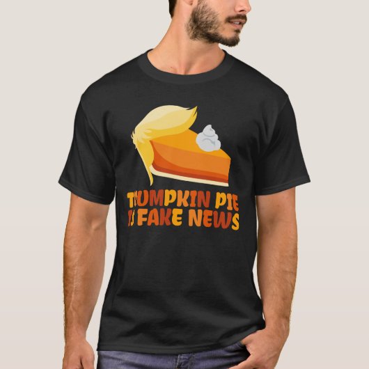 Trumpkin Pumpkin Pie Funny Thanksgiving T-shirt (Voorkant)