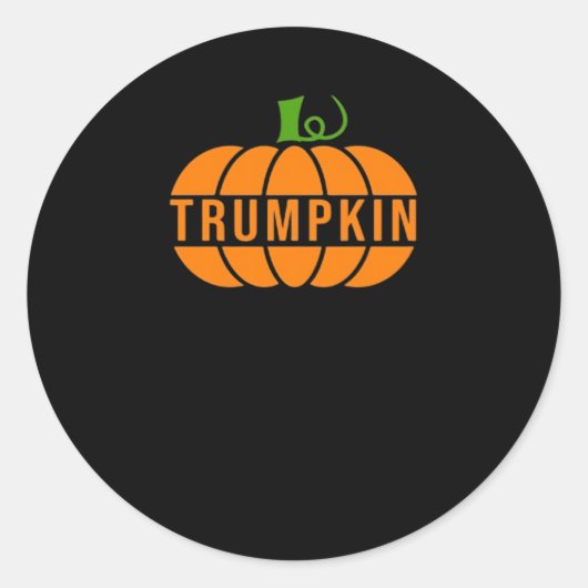 Trumpkin Pumpkin Ronde Sticker (Voorkant)