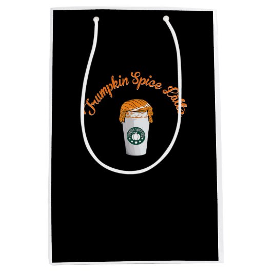 Trumpkin Pumpkin Spice Latte Vakantie Koffie Medium Cadeauzakje (Voorkant)