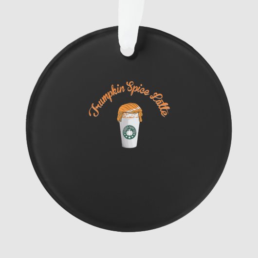 Trumpkin Pumpkin Spice Latte Vakantie Koffie Ornament (voorkant)