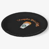 Trumpkin Pumpkin Spice Latte Vakantie Koffie Papieren Bordje (Gekanteld)