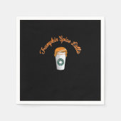 Trumpkin Pumpkin Spice Latte Vakantie Koffie Servet (Voorkant)