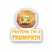 Trumpkin Pumpkin Sticker (Voorkant)