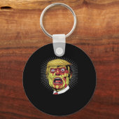 Trumpkin Retro Halloween Sleutelhanger (Voorkant)