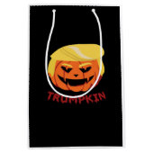 Trumpkin Scary Halloween Gift Classic Medium Cadeauzakje (Voorkant)