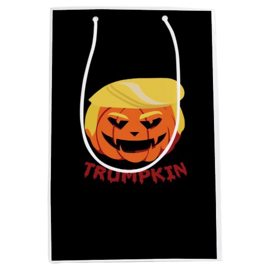Trumpkin Scary Halloween Gift Classic Medium Cadeauzakje (Voorkant)