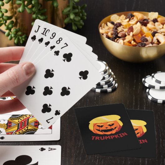 Trumpkin Scary Halloween Gift Classic Pokerkaarten (Insitu)