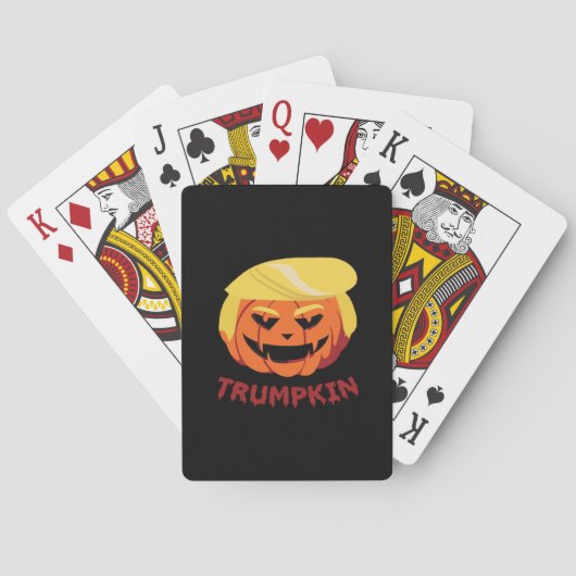Trumpkin Scary Halloween Gift Classic Pokerkaarten (Achterkant)