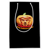 Trumpkin Scary Halloween Pumpkin Best Art Design C Medium Cadeauzakje (Voorkant)