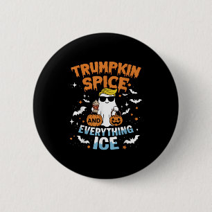 Trumpkin Sce En Alles Ijs Herfst Halloween Ronde Button 5,7 Cm